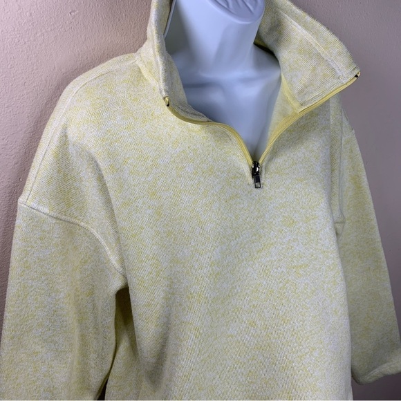 Small Yellow Thread And Supply Fleece Jacket Long Sleeve Pullover - Picture 3 of 8